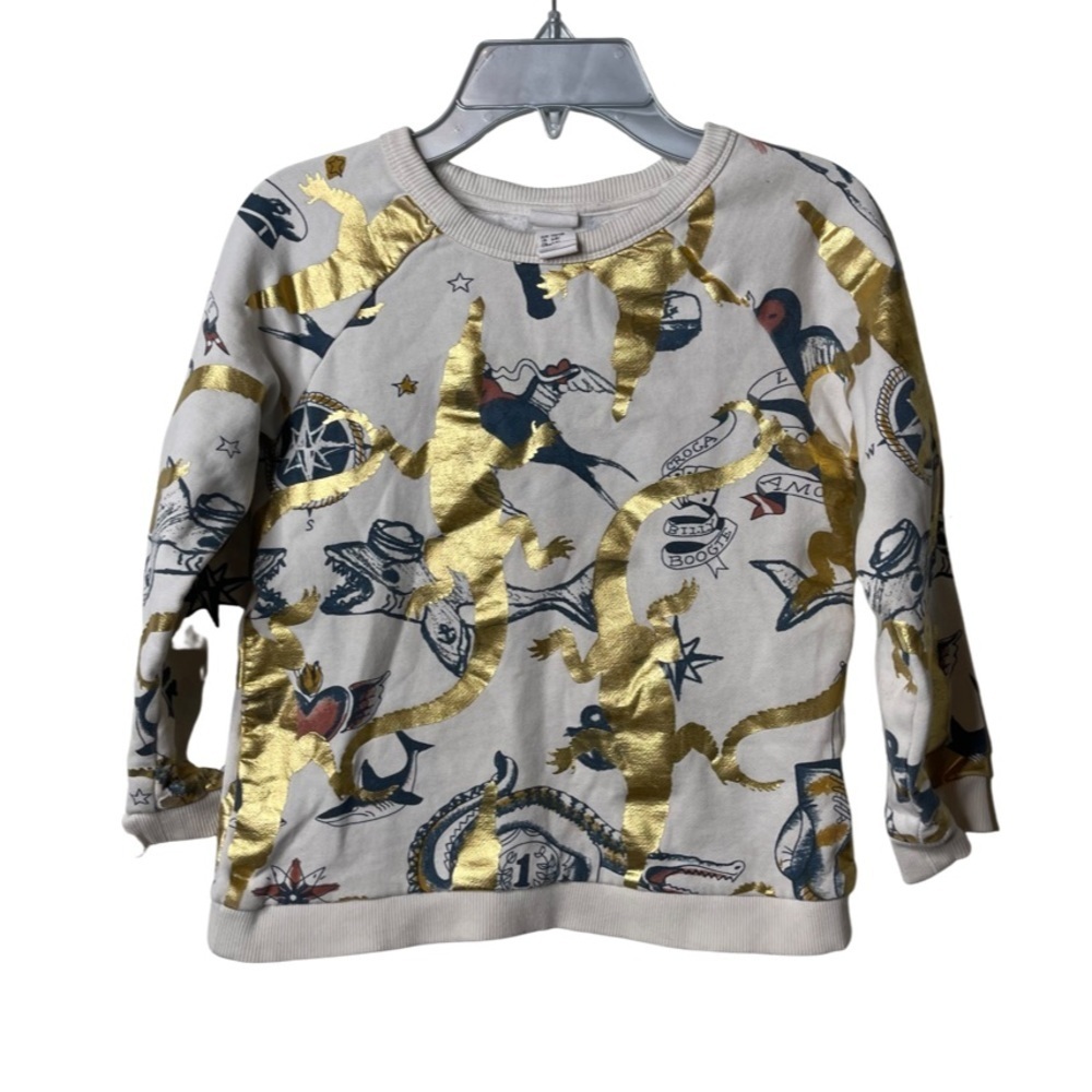 H&M Studio Collection Printed sweatshirt sz 6-8